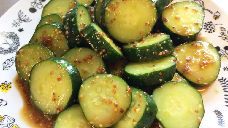 きゅうりのマスタード浅漬け