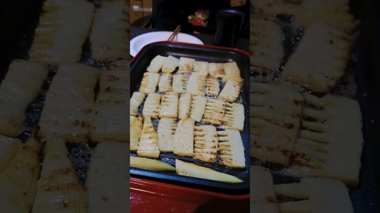 【飯テロ】旬の筍はバター塩で食べるのが美味しい#レシピ #筍 #ホットプレート