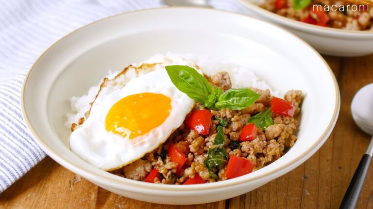 【お手軽ガパオライス風】ナンプラーとオイスターソースなし！手軽に出来る♪