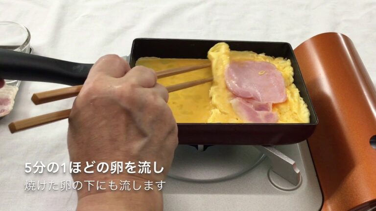 土井ハム簡単レシピ                       ロースハムの厚焼き卵サンド