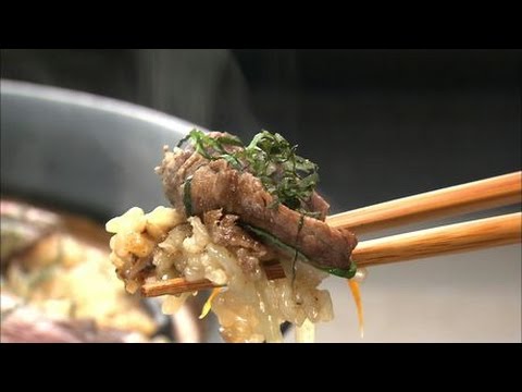 もこみち流　牛フィレステーキのせ和風ピラフ　レシピ