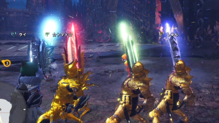 【MHWI】もし全員違うビンのスラアクで戦うとどうなるのか？