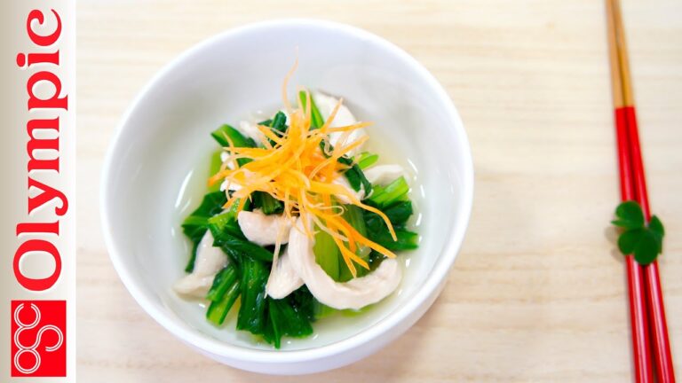 オリンピックの超簡単レシピ　鶏肉と小松菜の煮浸しの作り方