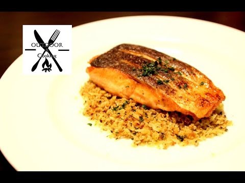 【魚料理】サクラマスのムニエル　パン粉のソースと共に　【北海道】