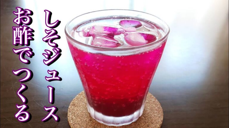お酢でつくる/しそジュース/長期保存