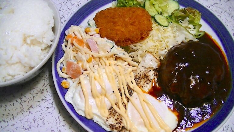 【一人deごはん】Let’s eat！GW直前、まずは満腹ランチだよ！「もりもりDXハンバーグ定食」