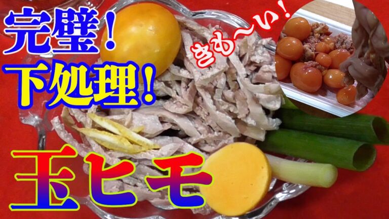 【深夜にじっくり、玉ひも刺し！】玉ひもの完璧な、下処理！