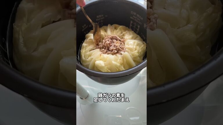 キャベツ丸ごと炊飯器にぶち込んだ結果ww #shorts