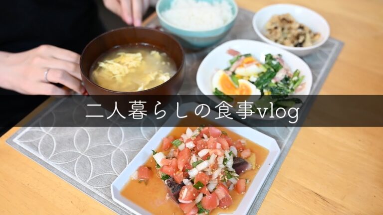 アラサー夫婦二人暮らしvlog/地味だけど美味しいご飯/仕事帰りに作る夜ご飯