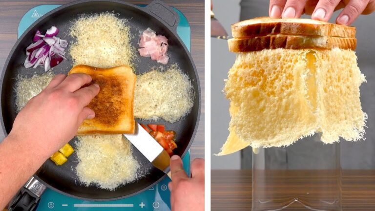 食パンをフライパンの中で焼いて世界トップクラスのサンドイッチを作る