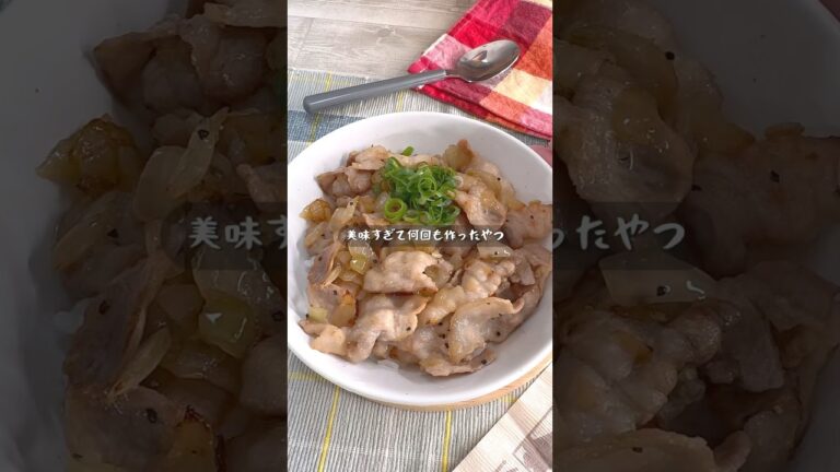 白ごはんが止まらない…究極の塩豚カルビ丼