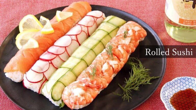 【お花見弁当レシピ】飲む酢を使ったロール寿司の作り方。│料理研究家：麻生怜菜│How to make sushi roll.