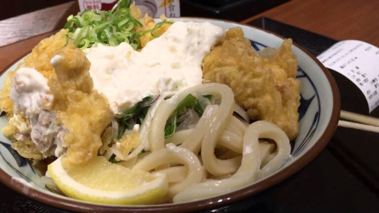 丸亀製麺のタル鶏天ぶっかけを食べてみたら