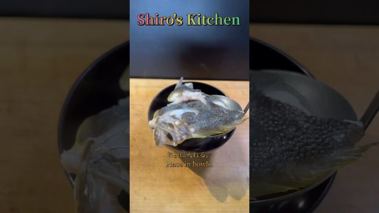 マツカワカレイのお吸い物　Short  #99  Barfin flounder Fish Soup