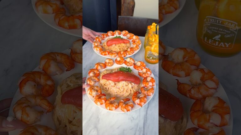 巨大チーズの上で作る炎の明太子クリームパスタ🍝 #japanesefood