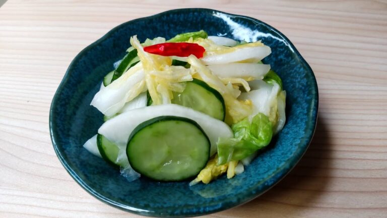 【今日のご飯】出汁パックで簡単白菜の浅漬け