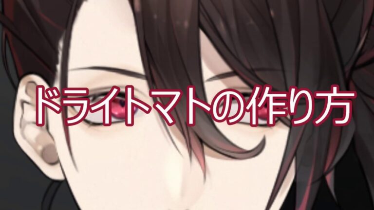 【料理系Vtuber】ドライトマトの作り方【番外編】