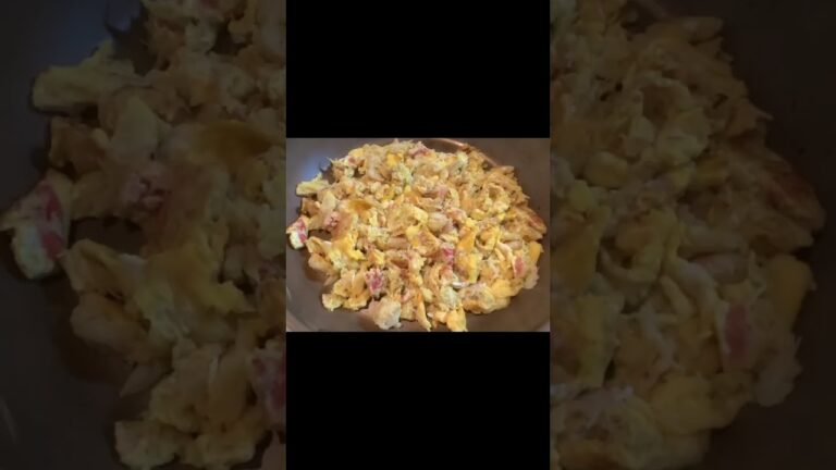 超適当調理おじさんスペシャル　ズワイ蟹のほぐし身卵焼きご飯