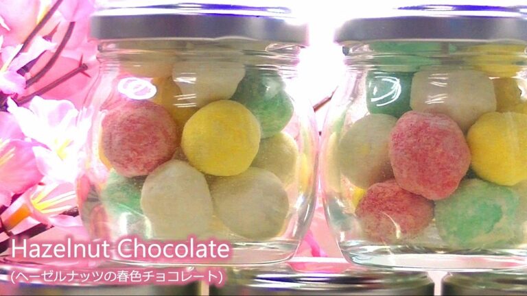 🍫ヘーゼルナッツチョコレート作り方【春色🌸で可愛い♡】　＊Hazelnut Chocolate Recipe/Noisette Chocolat /# 103｜Sweets ch.Caramelize