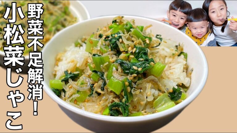 【作り置きレシピ】小松菜とちりめんじゃこの自家製ふりかけ/骨の健康に◎