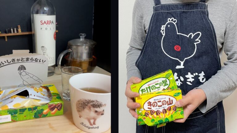 我が家の閣下（妻）がいない間に「きのこたけのこ論争」について語る動画