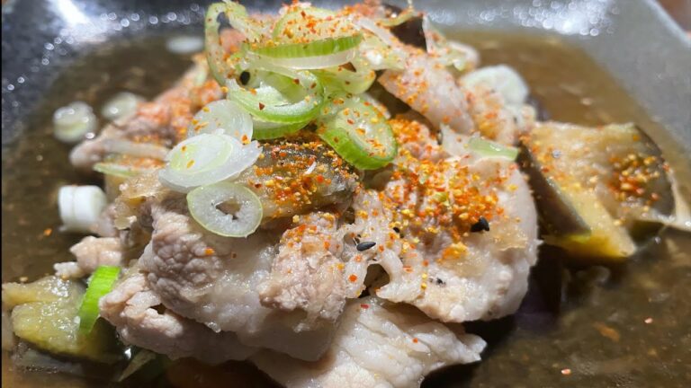 【母ちゃんの丁度良い料理】豚バラとナスの大根おろし漬け