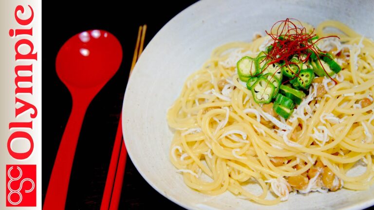 オリンピックの超簡単レシピ　冷製納豆パスタの作り方