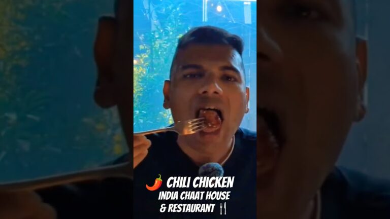 India Chaat House で、超スパイシーでジューシーなチリチキン 🌶️🍗🔥 を試食しました ✨🔥🍗👟