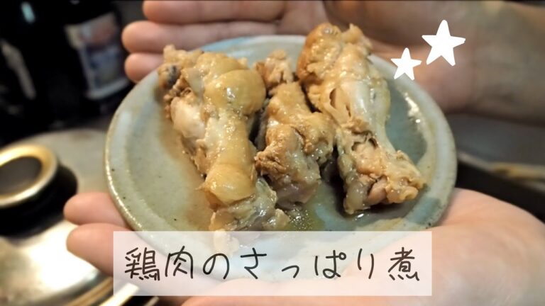 【料理vlog】鶏肉のさっぱり煮【晩ご飯】