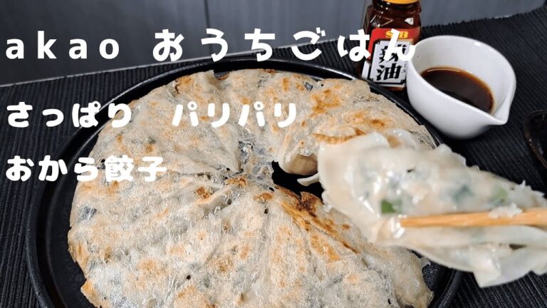 akaoおうちごはん、生おから、餃子、ヘルシー、羽根つき