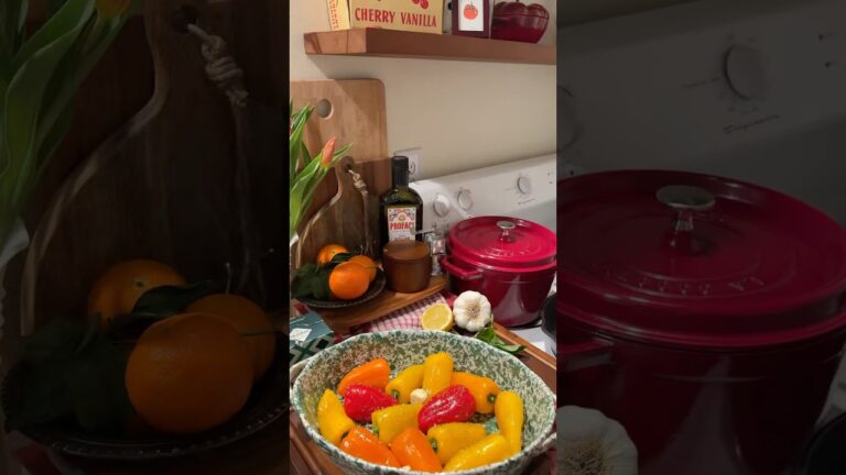 marinated chicken with roasted balsamic peppers🌶️ #recipe #dinnerideas #kitcheninspo #homemade