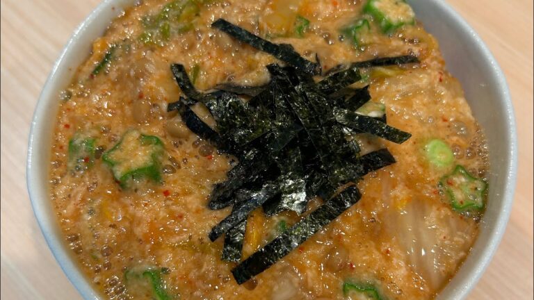 ねばとろキムチ丼　　まかない作りを公開❗️