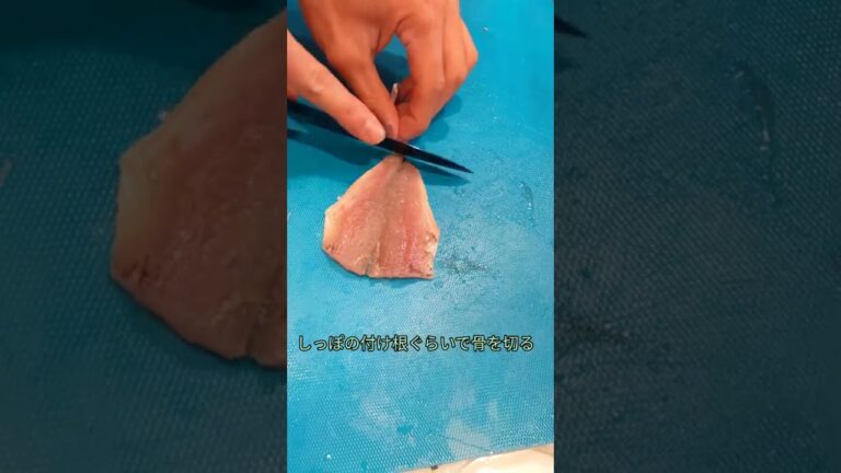 超簡単！アジフライ準備の仕方！！『腹開き』