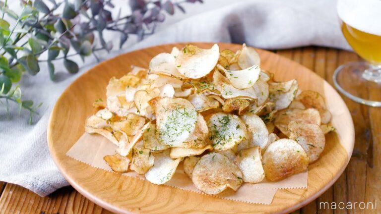 【長芋青のりチップス】長芋1つで簡単おつまみレシピ！野菜チップスなのでお子様のおやつにも♪｜macaroni（マカロニ）