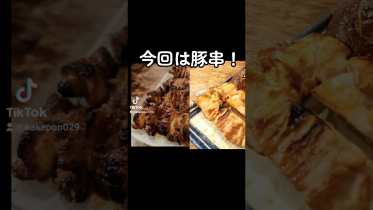 豚串（焼き鳥も）食べてきた