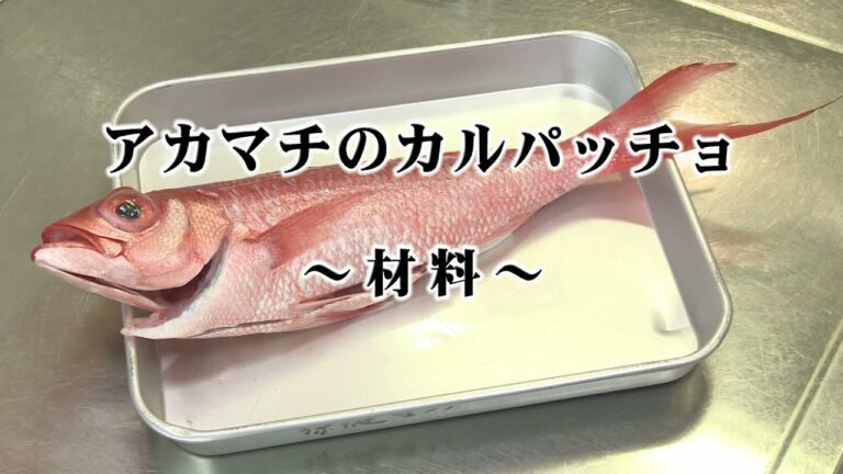 島魚界のおしゃれカリスマリーダー！アカマチレシピ（カルパッチョ・唐揚げ・味噌汁）