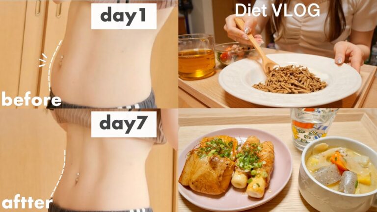 SUB）14キロ痩せた私が〇〇を食べ続けてデトックスして痩せた、1週間のダイエットご飯紹介👩‍🍳🔥｜減量メニュー｜ダイエットレシピ📝｜what I ate in a week