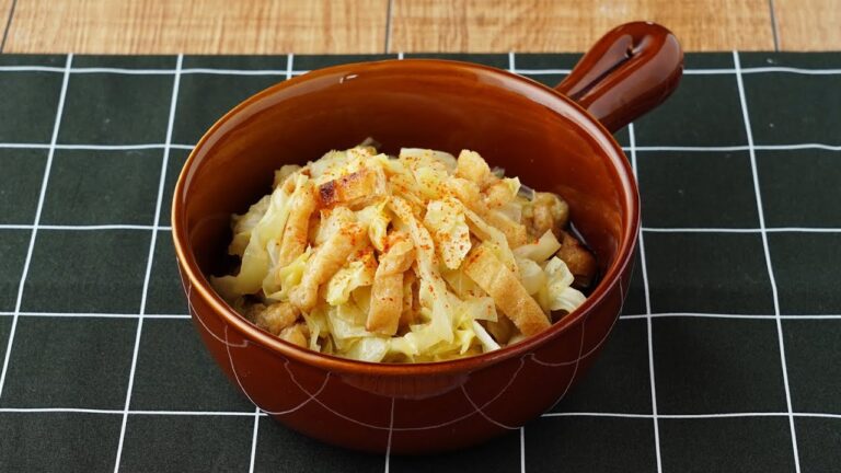 キャベツの白だし炒め煮【ベジプラ！楽うまレシピコンテスト 入賞作品】