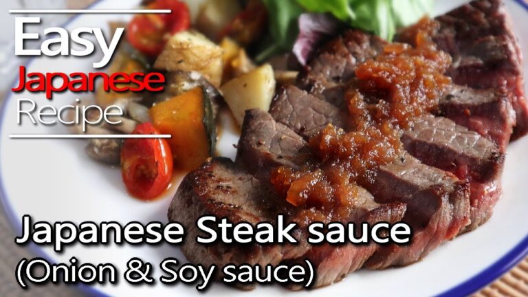 How to make Japanese steak sauce recipe.(Wafu/Japanese style onion soy sauce.)和風オニオンステーキソースの作り方(レシピ)