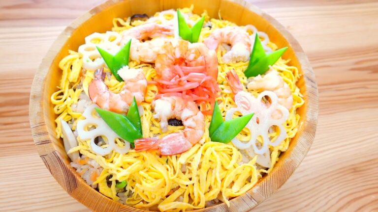 絶品！ちらし寿司 の作り方｜花レンコンの飾り切りを簡単に作る方法｜ふわふわ錦糸卵の作り方｜ひな祭り｜Chirashi sushi recipe｜Party menu｜ENG Sub