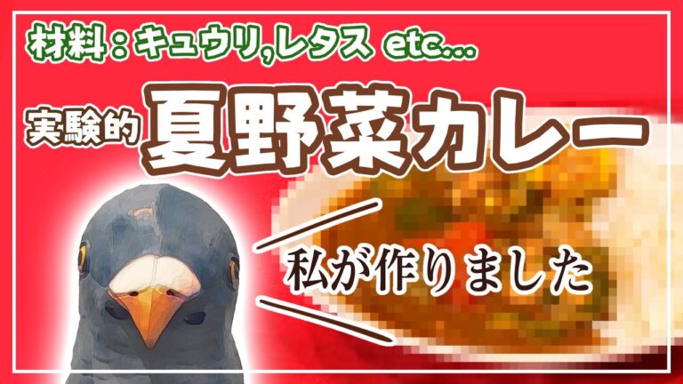 「マイナー夏野菜たっぷりカレー」を作りました！