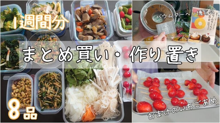 【まとめ買い】【作り置き】#12　平日を楽にする野菜をたくさん使った簡単作り置き8品