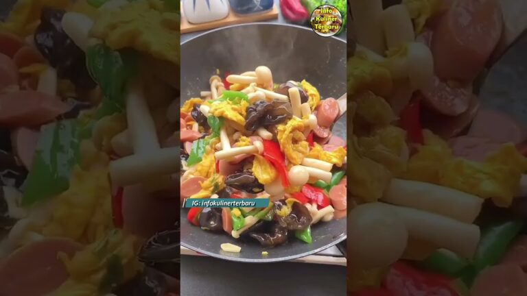Tumis Jamur, Telur dan Paprika | Info Kuliner Terbaru