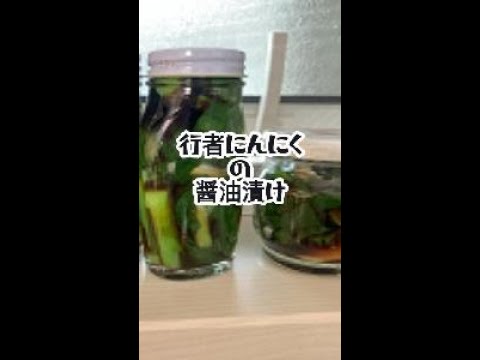 行者にんにくの醤油漬け #料理 #行者にんにく #行者にんにくの醤油漬け