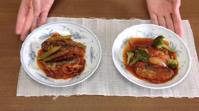 いわし味噌煮缶のﾄﾏﾄ煮完成 高齢者安心レシピ【ゆにしあ】