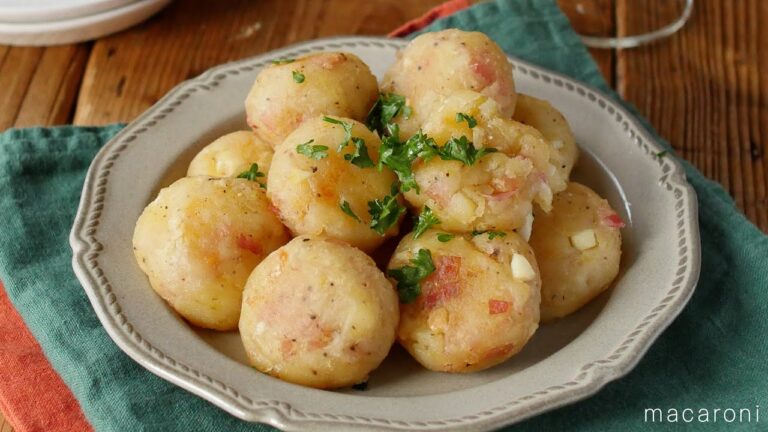 カルボナーラ風！ポテトチーズボール