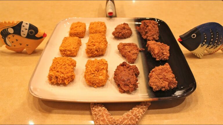 Tofu or Chicken & Waffle Nuggets Recipe - Finding Nemo Inspired!