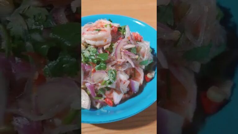 [本格タイ料理🇹🇭] ヤムウンセン·ムーヨー ยำวุ้นเส้นหมูยอ