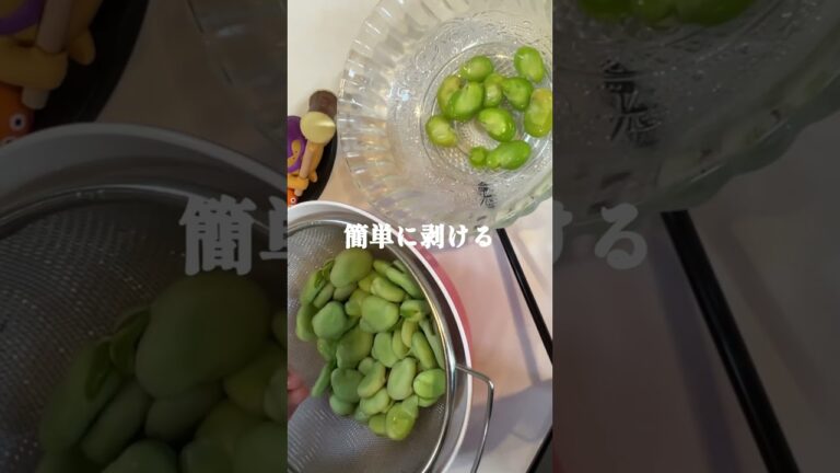 ミーノ好き。そら豆でミーノたくさん作る！