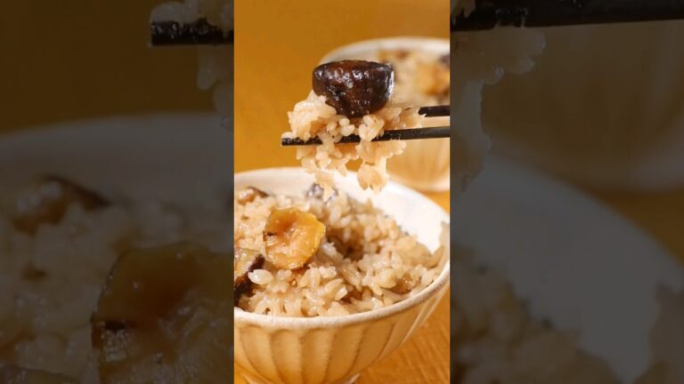 【裏ワザ！おこわ風】もちもち栗ごはん #shorts #栗ご飯 #お餅 #炊き込みご飯 #甘栗